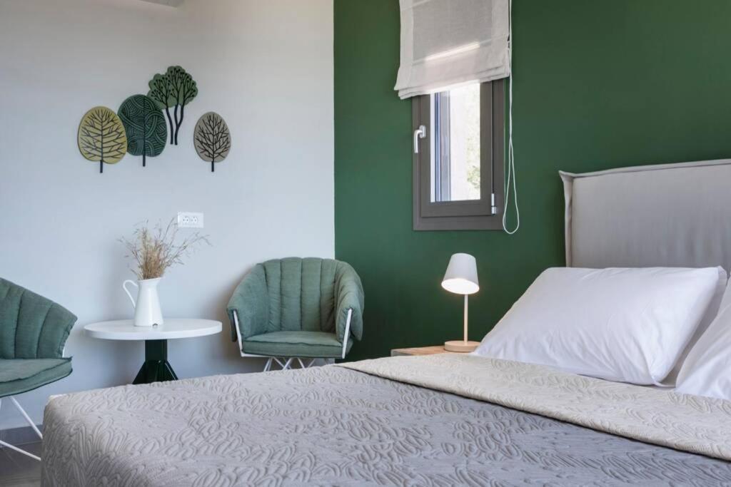 Color Villas-New Villa Green At Trapezaki With Private Pool Muszáta Kültér fotó