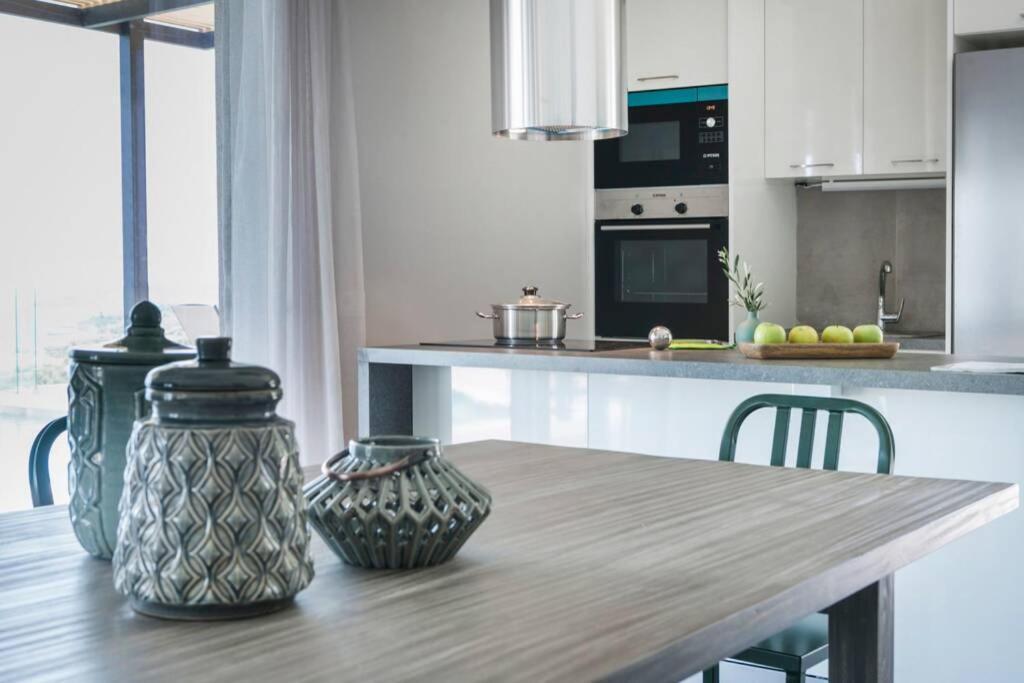 Color Villas-New Villa Green At Trapezaki With Private Pool Muszáta Kültér fotó